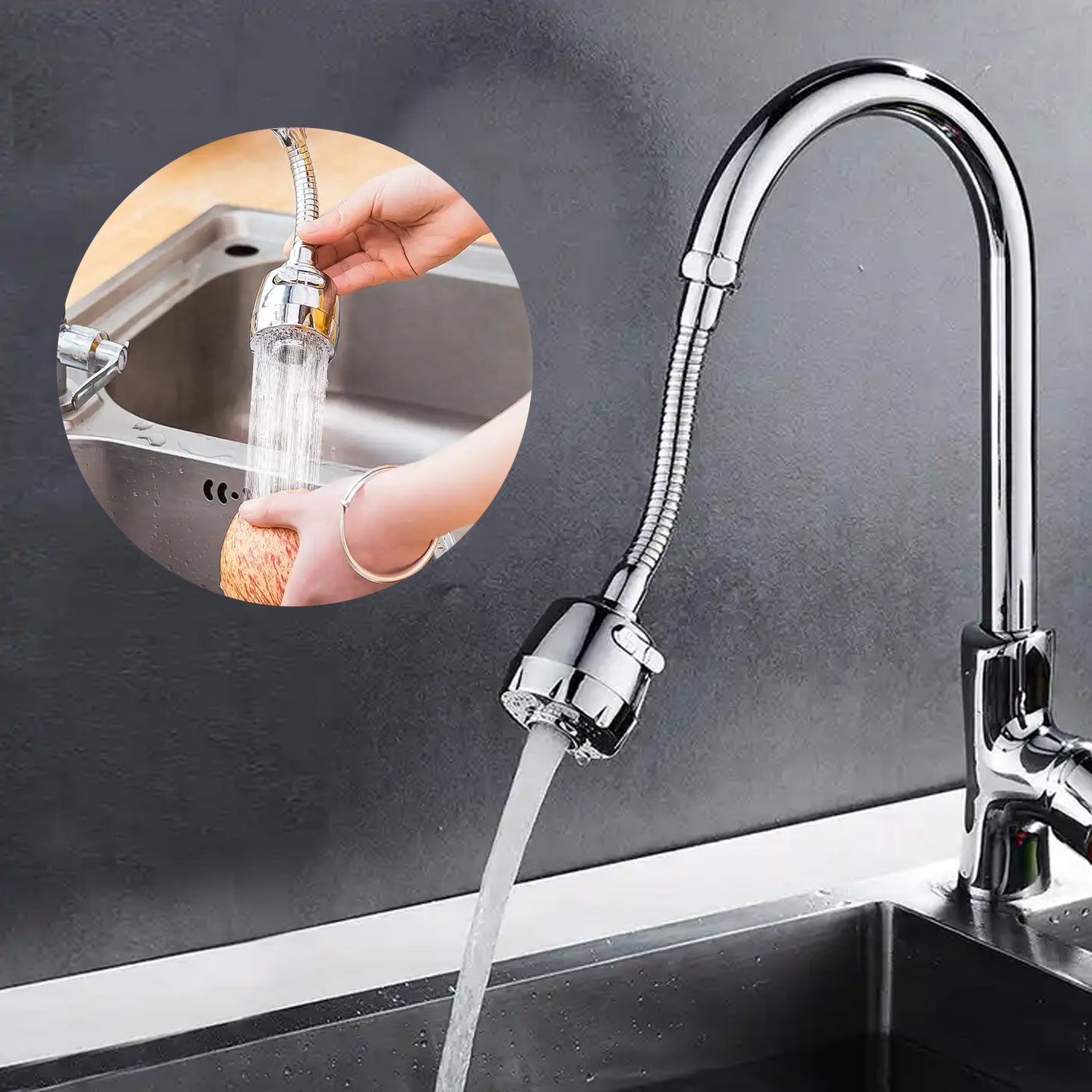 0538 Kitchen Faucet Extender Water Swivel Faucet 360 Degree Rotatable Faucet Sprayer Head Double Mode Water Saving Tap Adjustable Stainless Steel Spout Splash-Proof for Kitchen Bathroom (1 Pc) 0538 Kitchen Faucet Extender Water Swivel Faucet 360 Degree Rotatable Faucet Sprayer Head Double Mode Water Saving Tap Adjustable Stainless Steel Spout Splash-Proof for Kitchen Bathroom (1 Pc)